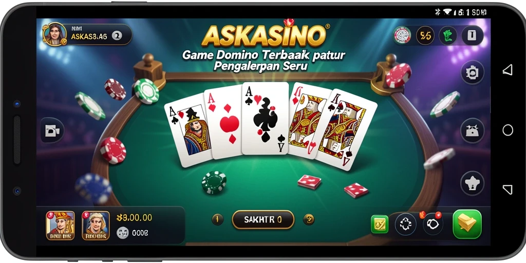 Screenshot gameplay domino yang seru dan interaktif pada ASKASINO.
