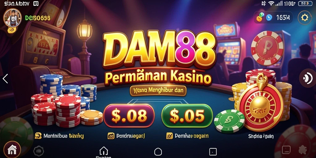 Tangkapan layar <strong>DAM88</strong> yang menampilkan momen seru dalam permainan Kasino.
