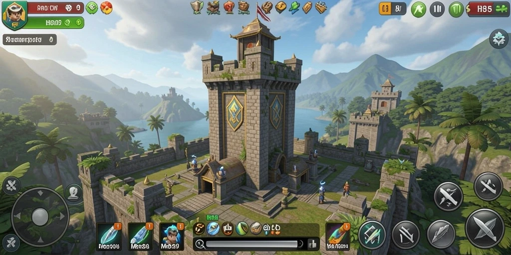 Tampilan gameplay Tower Defense yang menegangkan di HR89.