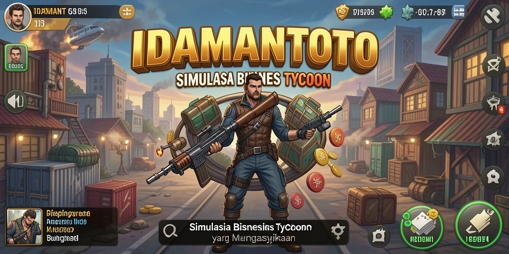 Menampilkan gameplay seru <strong>IDAMANTOTO</strong> dengan berbagai aktivitas bisnis.