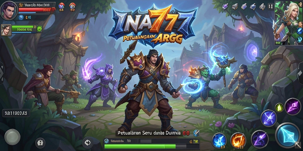 Screenshot menunjukkan serunya gameplay ARPG di INA777.