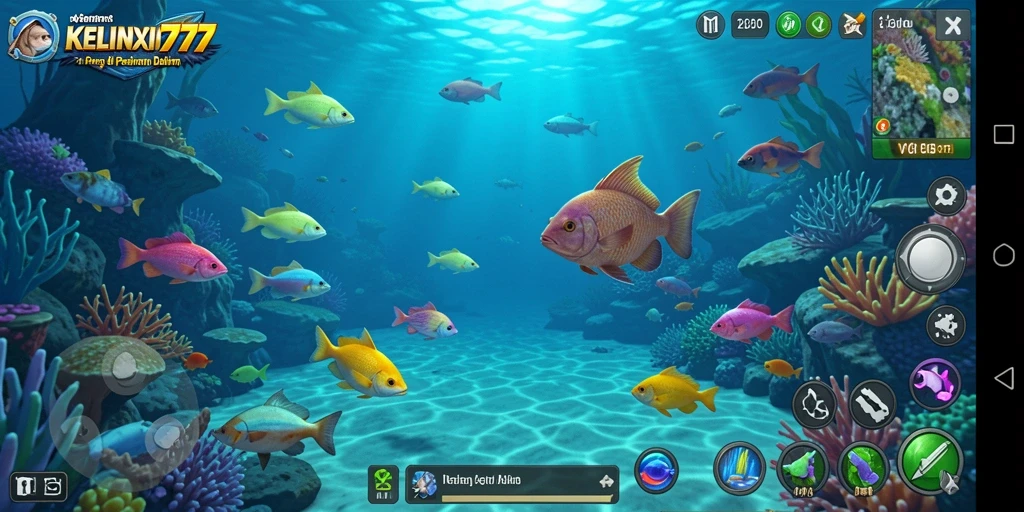 Tangkapan ikan besar dalam gameplay KELINCI777 yang seru.