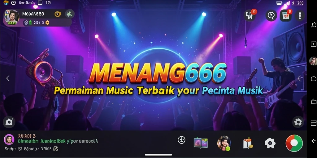 Tampilan gameplay MENANG666 dengan berbagai pilihan musik.