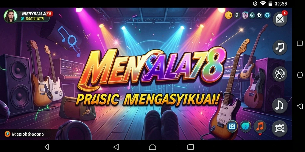 Screenshot gameplay <strong>MENYALA78</strong> yang penuh warna dan dinamis.