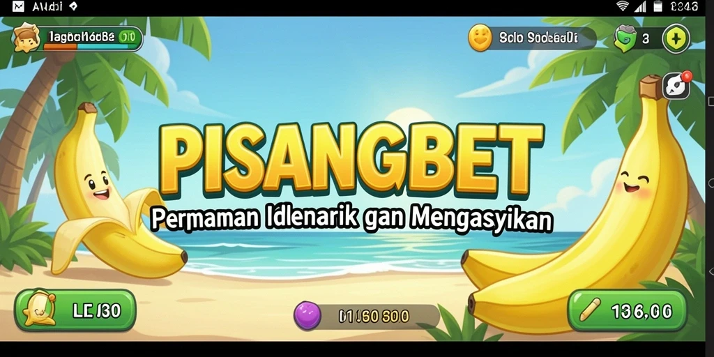 Tampilan gameplay PISANGBET yang cerah dan interaktif.