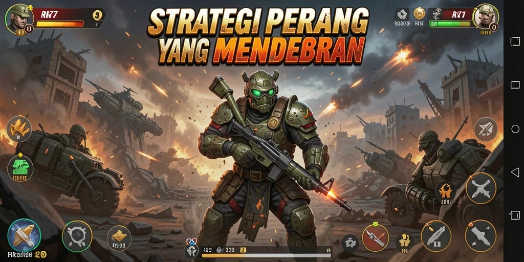 Tampilan strategi pertempuran yang mendebarkan di RK77.